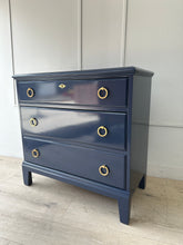Load image into Gallery viewer, Antique 3 Drawer Chest in Naval
