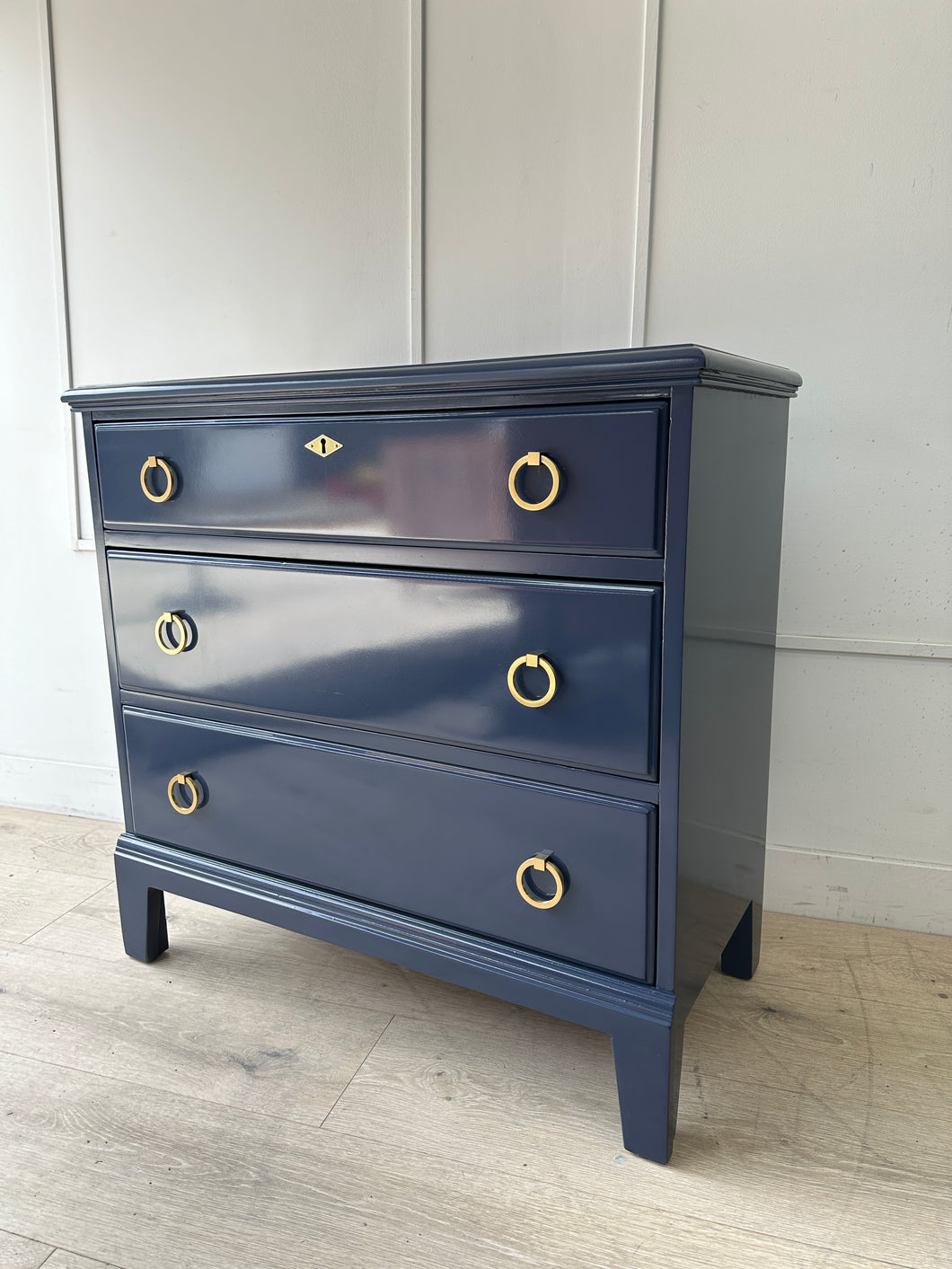 Antique 3 Drawer Chest in Naval